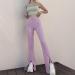 Viatabuna Women's High Waisted Flare Sweatpants - Y2K Fashion Wide Leg Bell Bottoms in Light Purple, Size Large - Buy Online on GoSupps.com