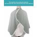 Ombre Grey White Barber Cape - Stylish Haircut Cape for Men Women & Kids | Adjustable 55x63 Inch | Perfect for Salons & Home Hairdressing - Buy Online on GoSupps.com