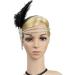Great Gatsby Flapper Headband - Vintage Crystal Rhinestone Tassel Hairband in Black - Buy Online on GoSupps.com