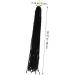 POPETPOP Dirty Little Braids Braiding Hair Extensions Dreads Extensions Human Hair Dreadlock Extension Natural Hair Wigs Men and Women High Temperature Wire European and American Ponytail 90X8CM Black - Buy Online on GoSupps.com