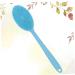 Silicone Body Brush Exfoliating Shower Scrubber - Blue - Buy Online on GoSupps.com