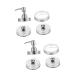 Alipis 2 sets Hands Medium Pumps Head Silence Lid Mouth Munds Lid Organization and Storage Bathroom Germ glass Stainless steel container Lotion Acryl Silberx2Stk 7.5x7.5x2.5cmx2PCs