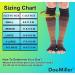 Doc Miller Premium Open Toe Compression Socks Dress Series - 20-30mmHg, Women's Toeless Compression Socks - Black/Brown/Tan, Medium - 1 Pair - Buy Online on GoSupps.com