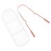 1 Set Brush and Scraper Copper Brush for Oral Care Oral Care Tool Reusable Scraper Copper Coating Scraper Coating Tool Oral Care Scraper