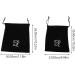 Baluue 2pcs Storage Bag Travel Hairdryer Organizer Hair Dryer Storage Pouch Gym Bag Black Flocking Cloth 1 - Buy Online on GoSupps.com
