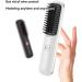 Mini Cordless Hair Straightening Brush for Women - USB Rechargeable Anti-Scald Ceramic Hot Comb - Lightweight Portable Hair Styler in White - Buy Online on GoSupps.com