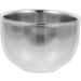 Solustre 3-Pack Silver Metal Shaving Bowl & Soap for Men | Premium Razor Cup Shaving Equipment - 7.2x7.2x5cm - Buy Online on GoSupps.com