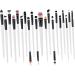 Baluue 20pcs Eyeliner Eyeshadow Brush Kit Eyelash Kits Portable Makeup Brush Makeup Accessories Eye Makeup 15.50X1.50X1.50CM As Shown - Buy Online on GoSupps.com