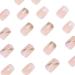 24Pcs Short French Pink Gradient Coffin False Nails with Glitter Sequins Design - Full Cover Acrylic Press on Nails for Women and Girls - Buy Online on GoSupps.com