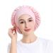 Satin Bonnet Night Sleep Caps - 3 Pack with Wide Elastic Band for Women and Girls - Silk Hair Wrap for Curly Hair - Pink Black Red - Buy Online on GoSupps.com