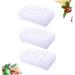 Hohopeti 3pcs Egg Tray Egg Storage Unit Egg Holder Refrigerator Containers White Egg Plate Egg Case re-usable White 25*15.5*7.2cm - Buy Online on GoSupps.com