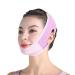 Double Chin Reducer V Line Facial Mask Face Lifting Tape Soft Chin Strap for Women Restore Skin Elasticity Face Lifting Tape Purple