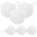 FOMIYES 6pcs Travel Bath Ball Daily Use Bath Sponge Bath Pouf Travel Loofah with Case Wear-Resistant Bath Loofahs Shower Body Scrub Sponge Household Bathing Ball White Body Wash Aldult 1 Count (Pack of 1) 1.0