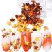 Fall Maple Leaf Nail Sticker Set - Colorful DIY Nail Art Glitters & Sequins - Manicure Decoration Supplies - Buy Online on GoSupps.com