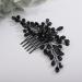 Deniferymakeup Crystal Bride Wedding Hair Comb Hair Accessories with Rhinestone Bridal Side Comb for Bride Women Girls (Black) - Buy Online on GoSupps.com