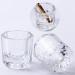 Crystal Bowl Cup Liquid Powder for Nails Acrylic Dappen Dish Clear Nail Art Tools for Women at Home