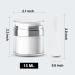 Vacuum Bottle Cream Jar with Cosmetic Spatula | TSA Approved Travel Bottles (2 Pieces) - Buy Online on GoSupps.com