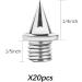 LUTER 20pcs Track Spikes Replacement Nails & Wrench - Stainless Steel Spikes for Long Jump Sprint & Athletics Ideal for Sports Shoes - Buy Online on GoSupps.com