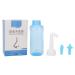 Nasal Irrigation Set Sinus Rinse Bottle Nose Wash Cleaner Pressure Rinse Nasal Irrigation Nose Rinse Cleaner for Adult & Kid 300 ML Blue