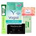 Feminine wash kit travel expected the unexpected and keep confident with individual wrap items QR code (Leak Rescue & Peach Blossom)