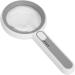 Handheld Magnifying Glass 10 LED Lights Adjust Angle 5X 12X Lighted Magnifying Glass for Jewelry Identification - Buy Online on GoSupps.com