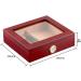 Handmade Cigar Humidor for 20 Counts Spanish Cedar Cigar Box for Men with Hygrometer Humidifier Tight Seal for Best Humidity Black - Buy Online on GoSupps.com