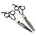 Hair Cutting Scissors 6 Inch Professional Damascus Steel Scissor Black Hair Scissors Haircut Thinning Barber Makas Cutting Shears Hairdressing Scissors Set