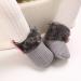 Spring Baby Winter Warm Fleece Booties | Non-Slip Soft Sole Shoes for Girls Boys | Prewalker Boots 6-12 Months Grey - Buy Online on GoSupps.com