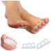 Buy Hammer Toe Corrector & Cushion | Soft Gel Toe Spreader & Separator - Reduce Pain & Prevent Hallux Valgus (4 Pack) - Buy Online on GoSupps.com