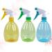 Uonlytech 3 Pack Empty Plastic Spray Bottles - Refillable Fog Hair Spray & Cleaning Liquid Essential Oil Containers (Green Yellow Blue) - Ideal for Travel & Home Use - Buy Online on GoSupps.com