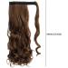 Wavy Ponytail Extension Hair Ponytail Wrap Around Ponytail 23 Inch Synthetic Natural Curly Hairpiece Wrap Around Hair Extensions for Women Daily Use Brown 1pc Brown - Buy Online on GoSupps.com
