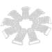 Pack of 10 Clear Plastic Clips - Multifunctional Pacifier Holders | 39 x 16 mm | International Shipping Available - Buy Online on GoSupps.com