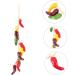Zerodeko 3 Pcs Fake Chili Skewers Hanging Simulation Chili Pepper Pendant Fruit Decor Mini Decor Chinese Decor Plants Decor Artificiales Para Corn Ornament Vegetable Foam Wreath Colorfulx3pcs 56X5CMx3pcs - Buy Online on GoSupps.com