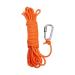 BeGrit Floating Rope Anchor Mooring Rope Multifunction Rope 6 mm Kayak Canoe Tow Throw Line with Aluminum D-Ring Locking Carabiner for Boat Camping Hiking Awning Tent Canopy 10m