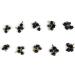 High Heel Replacement Kit | Black Taps Caps Repair Set | U-Shape Dowels, Nail Pins | 20 Pairs | 2.4mm 3.0mm | Sizes 8*8mm - 12*12mm - Buy Online on GoSupps.com