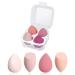 Wenrenmk 4 pieces make-up sponge beauty sponge beauty blender make-up sponge wet and dry application for foundation BB cream liquid sun protection and more 1 piece (4 Pack)