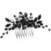 Amosfun Side Hair Combs Wedding Hair Comb Hair Toppers Decor Bridal Rhinestone Hair Comb Wedding Rhinestone Hair Comb Manual Headgear Crystal Dish Hair Accessories Bride Metal