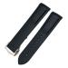 SCHIK 20mm curved rubber strap suitable for Omega Speedmaster Moonwatch Seamaster 300 AT150 bracelet Black Rose Buckle