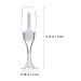 10pcs Clear Wine Glass Lip Gloss Tubes - Refillable Cosmetic Containers for DIY Cosmetics - Ideal for Women and Girls - Buy Online on GoSupps.com