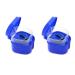 Mini -lahl 2x dark blue prostheses suitcase prostheses cup with sieve prosthesis bath box storage box for false teeth with a basket network container for travel