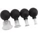 TYCIONG 4-Piece Glass Fire Cupping Set for Pain Relief - Body Face Leg Arm Back Shoulder & Muscle Therapy - Buy Online on GoSupps.com