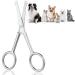 Adiwo dog hair scissors fur scissors 10.5 cm made of stainless steel fur scissors paw scissors rounded scissors dog paw scissors for dogs pet scissors dog hair cutting for perfect coat care