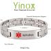 Men's Titanium Medical Grade Customizable Bracelet 22cm - Diabetic Type 2 - International Shipping Available - Buy Online on GoSupps.com