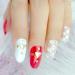 Shop Hujl 3D Flower & Rhinestone Artificial Nails - Full Cover Acrylic Manicure for Stunning Looks | International Shipping Available - Buy Online on GoSupps.com