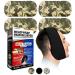 Hawwwy Head Wrap Pain Reliever (1 Wrap 4 Reusable Hot Cold Gel Packs) Perfect for Wisdom Teeth Tooth TMJ Splint Face Chin Head Oral Surgery Headaches Migranes Jaw Dental Relief Heating Pad Ice Pack Camo