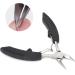 Cuticle Scissors Ingrown Toenail Clipper Stainless Steel Convenient Thick Ingrown Toe Nail Clippers for Correct Embedded Nails Relieve Pain(Black) - Buy Online on GoSupps.com