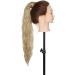 20 Inch Ash Blonde Corn Wave Ponytail Clip in Hair Extension - Long Wavy Wrap Around Hairpiece for Women - Buy Online on GoSupps.com