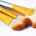 Bright Yellow Makeup Brushes Set - Professional Cosmetic Brush Set with Travel Bag, Cruelty-Free Fibers - Buy Online on GoSupps.com
