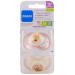 MAM Original Skin Soft Silicone Pacifier Set for Girls 16+ | 2 Pacifiers with Sterilized Transport Box & Washable MAM Clip It! - Buy Online on GoSupps.com