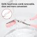 6PCS Pink Eyebrow Trimmer Set | Stainless Steel Razor with Comb | Beauty Tool for Women | Type Hair Removal Accessories - Buy Online on GoSupps.com